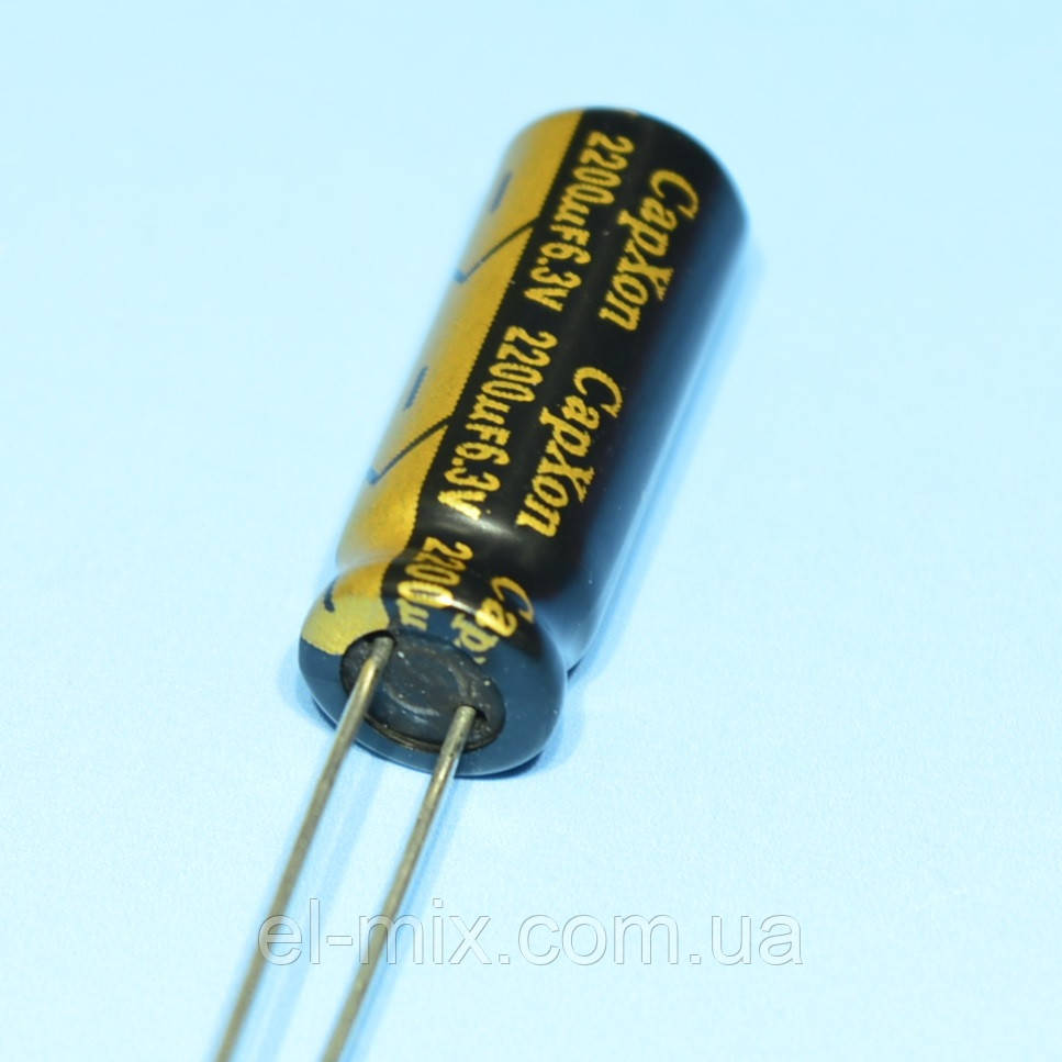 Конденс. електрол. комп'ютерний 2200мкФ 6.3В CapXon 105*С LZ 8*20