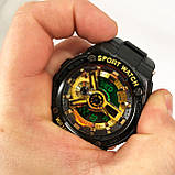 Протиударні годинники SKMEI 2101BKGD, Стильні армійські годинники Рибальські TY-39, фото 8