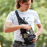 Сумка кобура наплічна, Сумка планшетка сумка через плече для прихованого носіння пістолета IX-99, фото 6