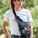 Сумка кобура наплічна, Сумка планшетка сумка через плече для прихованого носіння пістолета IX-99, фото 4