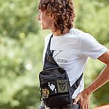 Сумка кобура наплічна, Сумка планшетка сумка через плече для прихованого носіння пістолета IX-99, фото 5