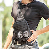 Сумка пояс плече чоловіча тактична, Стильна сумка месенджер месенджер слінг LF-37, фото 5