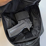 Сумка пояс плече чоловіча тактична, Стильна сумка месенджер месенджер слінг LF-37, фото 10