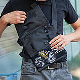 Сумка для повсякденного життя, Чоловіча сумка барсетка, Сумка кобура наплічна Сучасна месенджер EA-63, фото 7