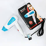 Фен з регульованою швидкістю і температурою Gemei GM-1756 1200 Вт, Гарний фен для волосся BZ-11, фото 7