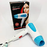 Фен з регульованою швидкістю і температурою Gemei GM-1756 1200 Вт, Гарний фен для волосся BZ-11, фото 4