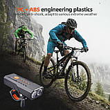 Ліхтар для велосипеда з акамулятором, Велосипедне світло на кермо, Фара велофара, який перезаряджається UZ-82, фото 9