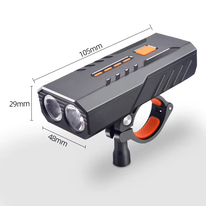 Ліхтар для велосипеда з акамулятором, Велосипедне світло на кермо, Фара велофара, який перезаряджається UZ-82, фото 1