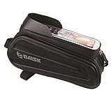 Велосумка F003/221G на кермо з відділенням під смартфон 23.5x10x14см VI-50, фото 5