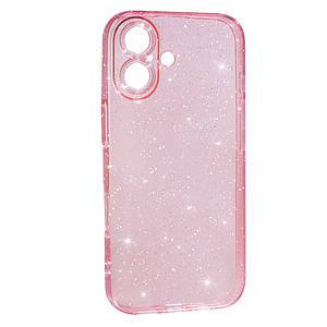 Силіконовий чохол Clear Shine для Apple iPhone 17 Pink