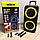 Переносна колонка з двома мікрофонами, Акустична блютуз колонка гучна потужна Блютуз валіза UZ-12, фото 7