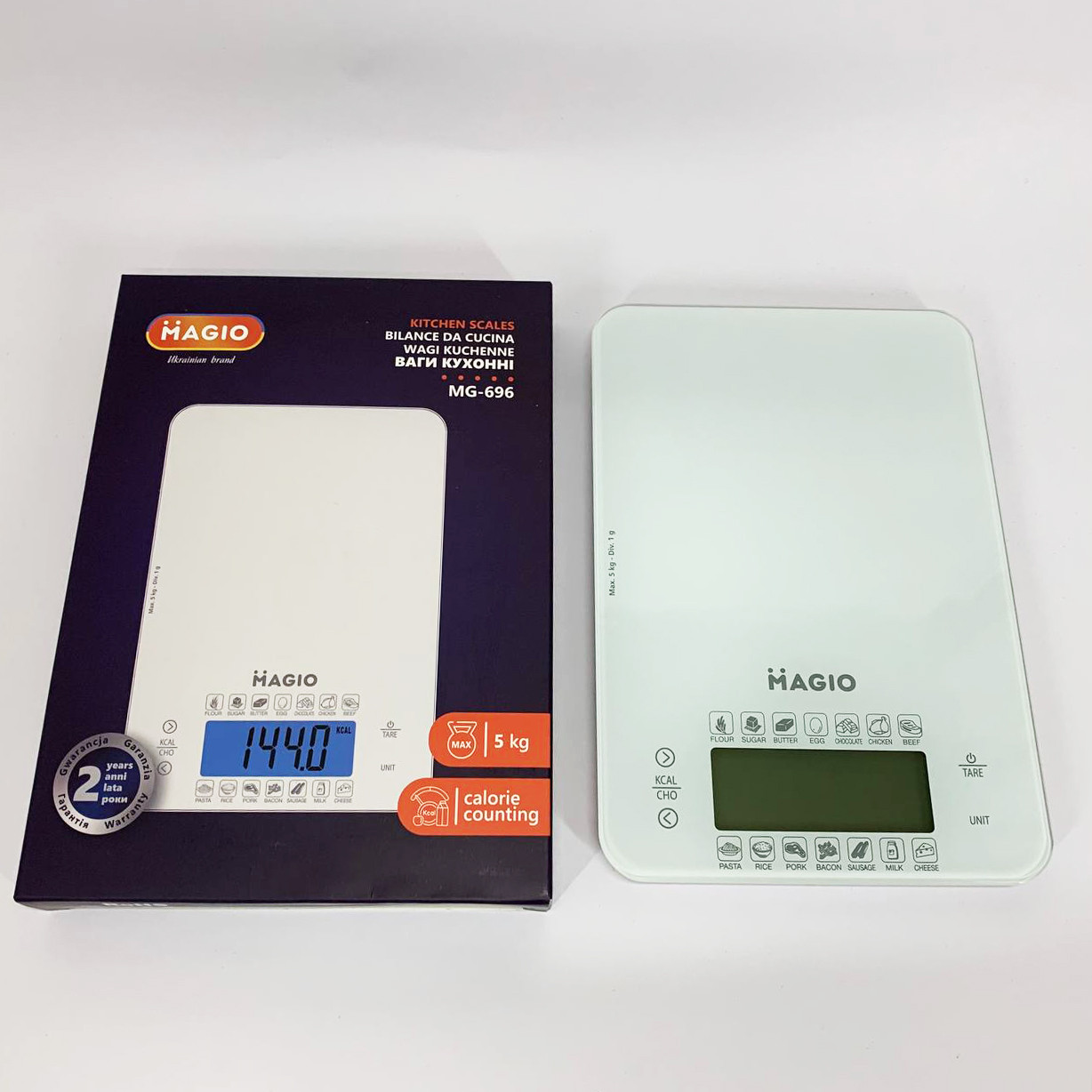 Харчові ваги для продуктів MAGIO, Ваги для кулінара, Кухонні ваги з РК-дисплеєм їжі кухонні NY-96