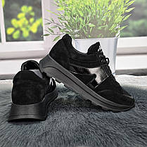 Кросівки жіночі Alex Bens чорні демісезонні замшеві 8092, фото 4