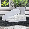 Мокасини жіночі Ulla білі турецькі м'яка шкіра перфоровані 8084, фото 8