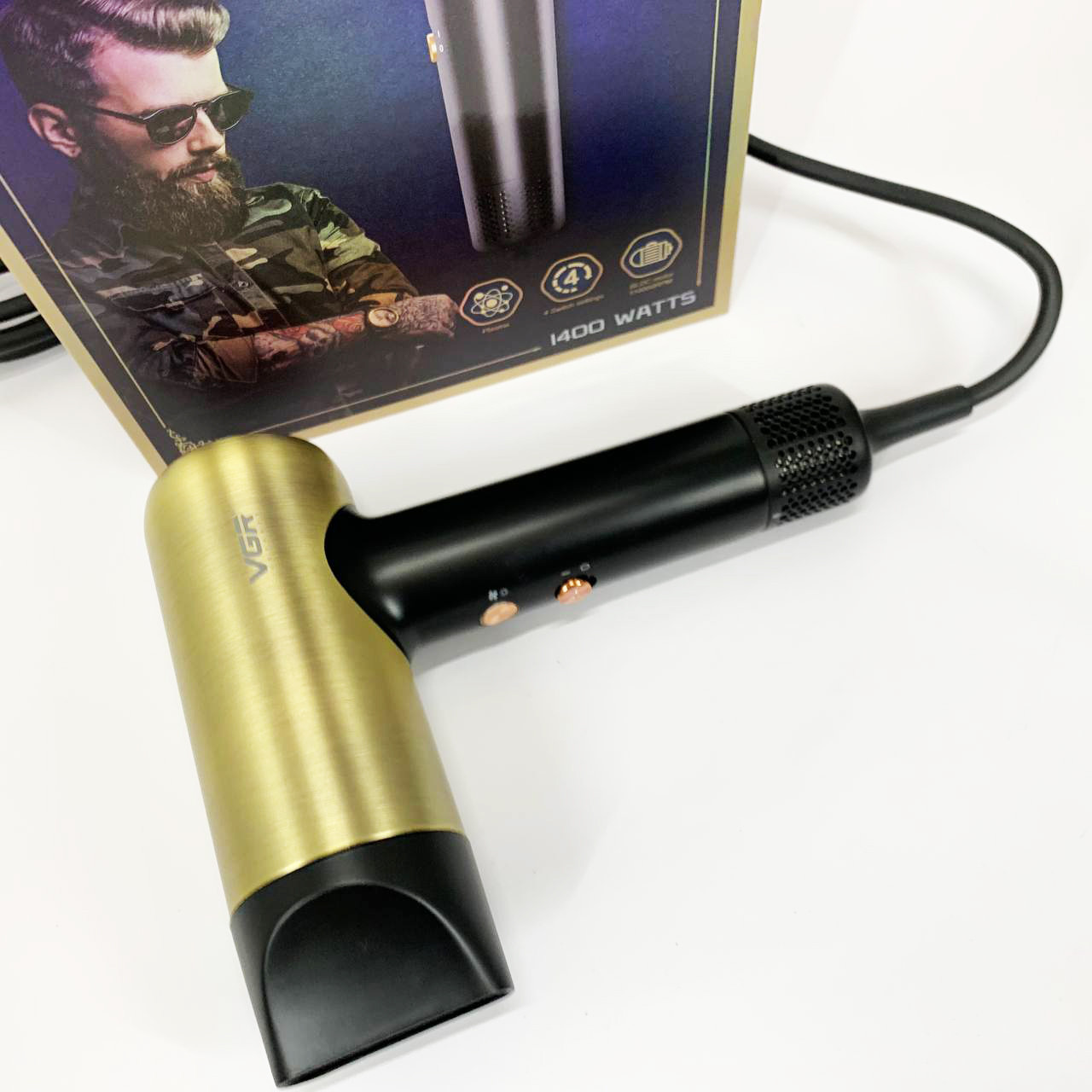 Потужний фен для волосся VGR V-441, Фен для волосся з іонізацією Професійний об'єму QP-75