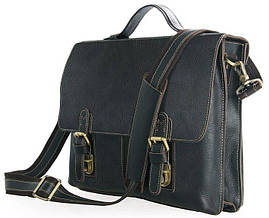 Портфель Vintage 14248 Чорний Коричневий