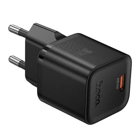 МЗП Hoco N66 Ingenious single port PD35W charger(EU) Black, фото 1
