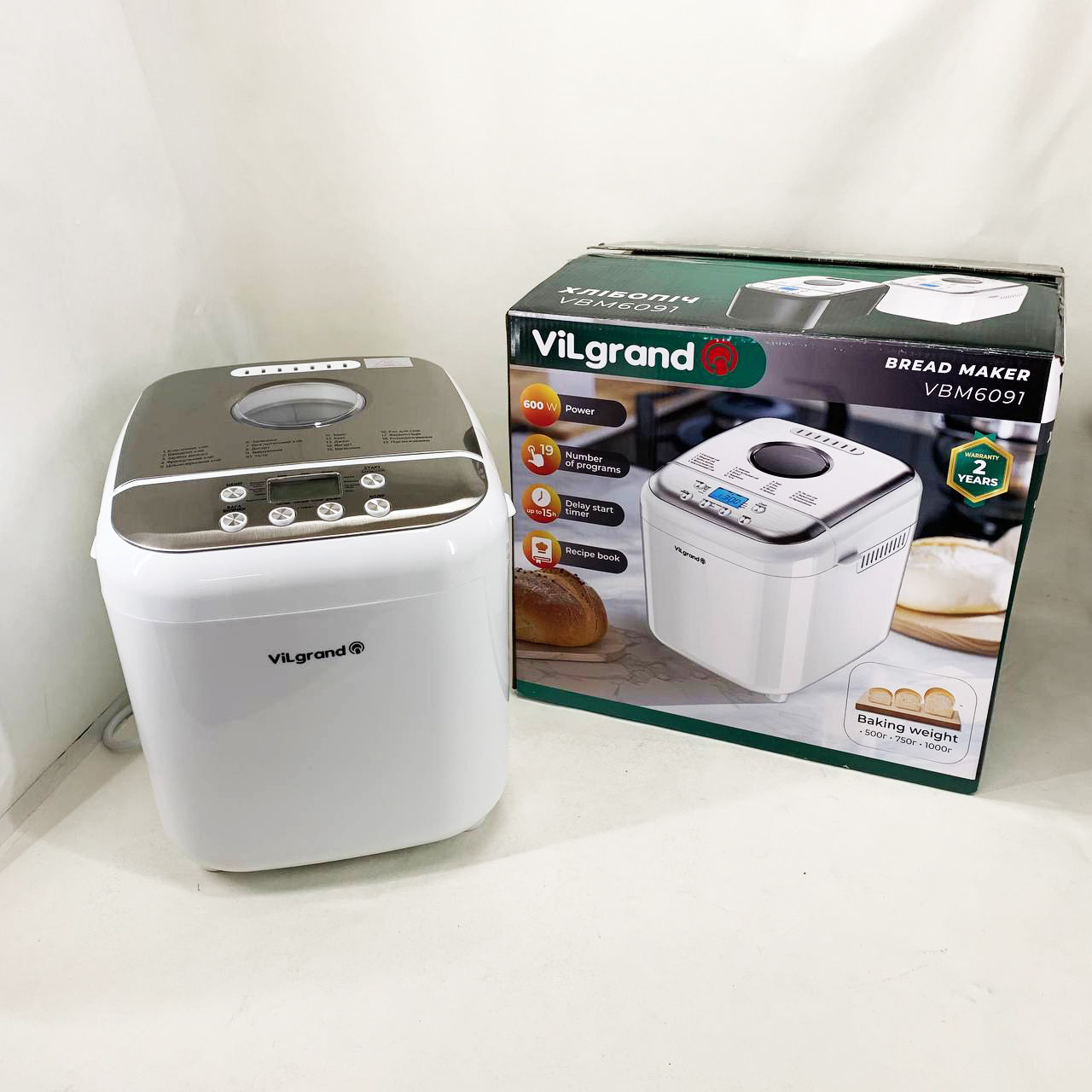 Хлібопічка для багетів, Хлібопічка для безглютенової випічки зі зручною панеллю управління RH-44