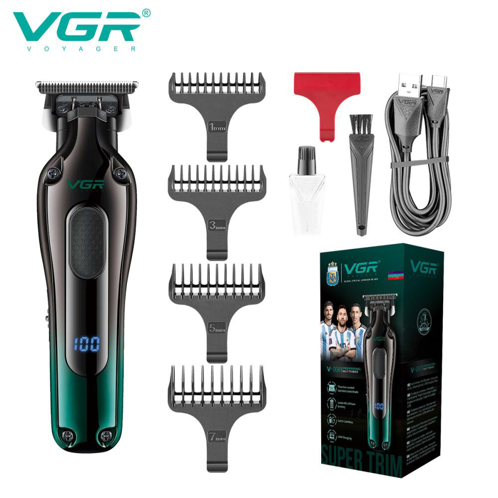 Універсальні машинки для стрижки волосся VGR, Бездротовий професійний тример для чоловічої стрижки IT-46