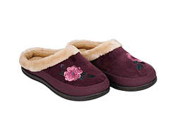 Капці домашні жіночі велюр р.37 фіолетовий з хутром арт.Т-01 ТМ DAGO