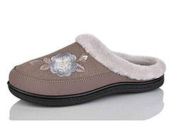 Капці домашні жіночі велюр р.38 карамель з хутром арт.Т-01 ТМ DAGO