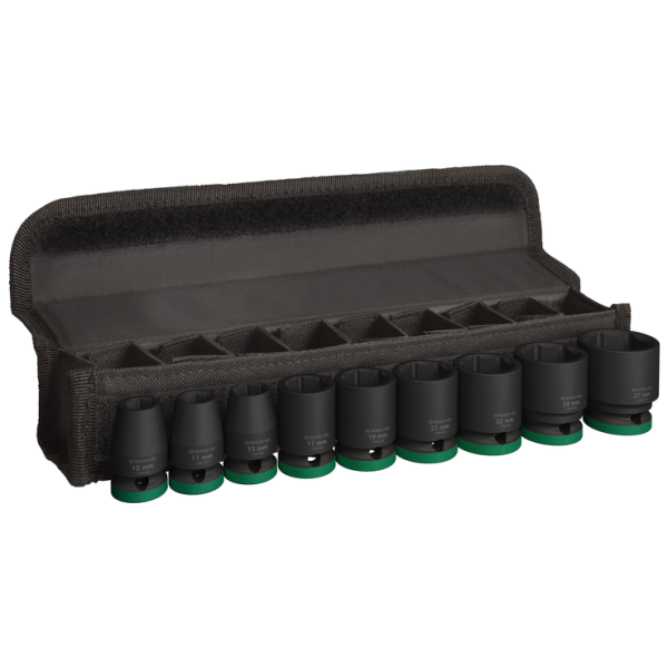 Набір ударних торцевих головок Bosch PRO Impact Standard (1/2" 10-27 мм, 38-42 мм, 9 шт.) (2608003038), фото 1