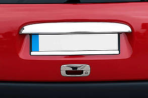 Накладка над номером (1996-2002 Однодверний, нерж.) для Citroen Berlingo рр