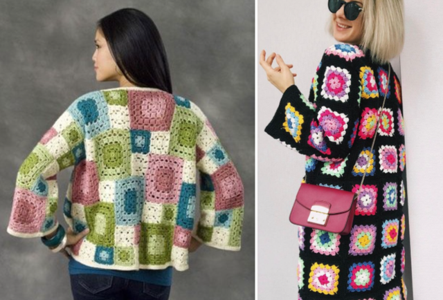 Квадратні мотиви гачком