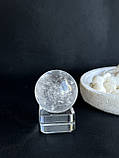 Сфера гірський кришталь натуральний сфера куля шар з гірського кришталю 30,5 мм., фото 3