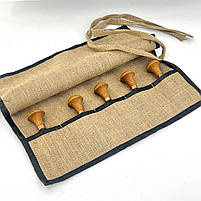 Набір штихелів для рельєфного та декоративного різьбленя по дереву STRYI Profi 6 шт, фото 5