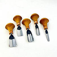 Набір штихелів для рельєфного та декоративного різьбленя по дереву STRYI Profi 6 шт, фото 2