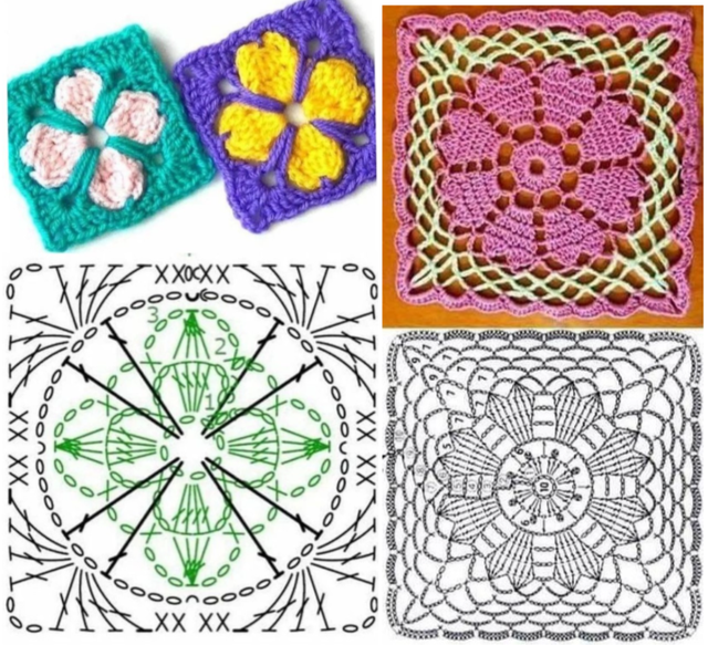 Квадрати з квіточками