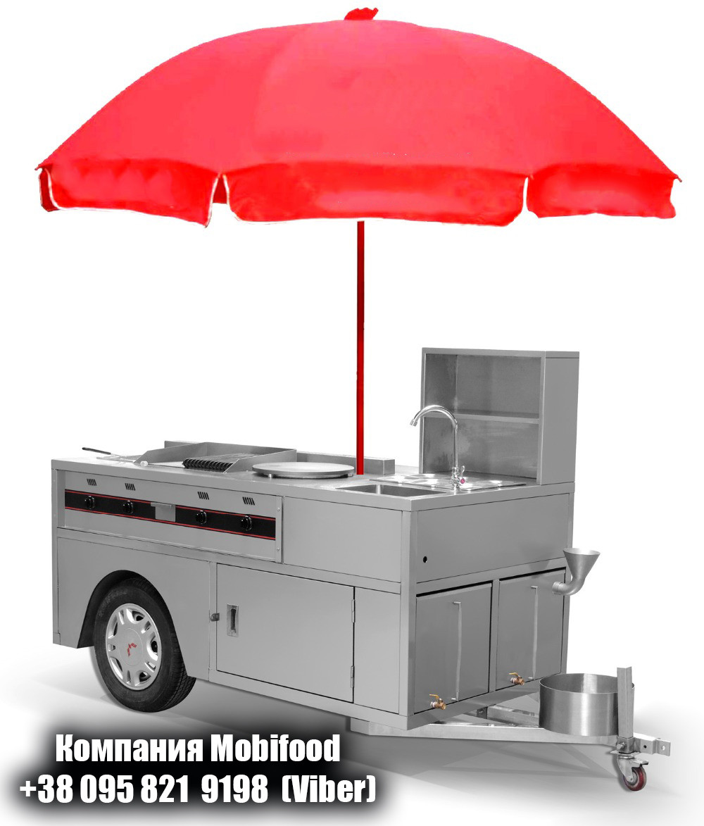 Автопричіп для хот-догів і вуличної їжі "BigBro" (ТАП-2), фото 1