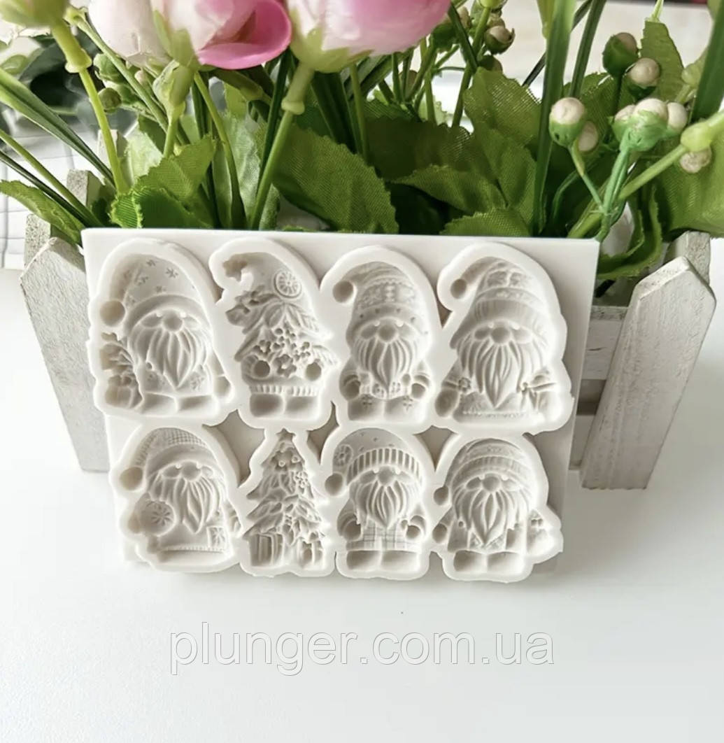 Молд кондитерський силіконовий Гноми, фото 1