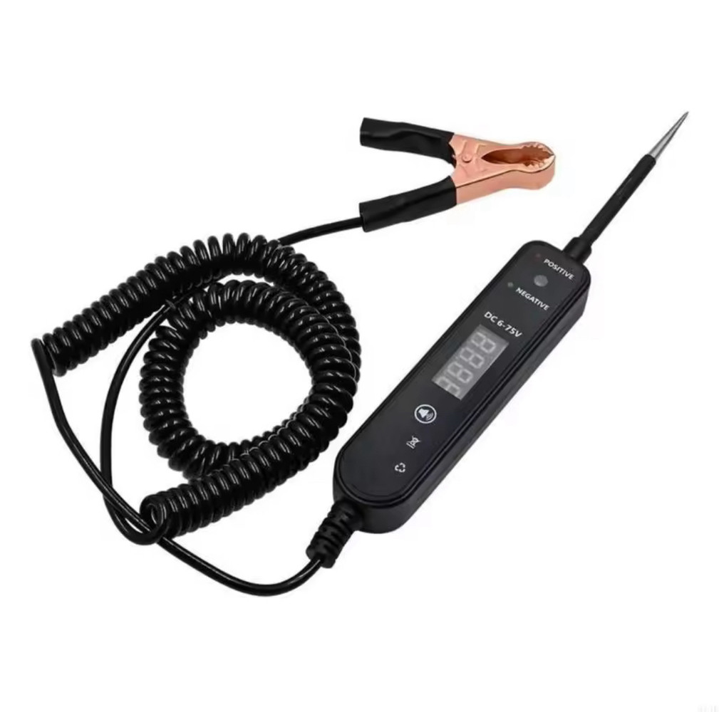 Тестор EM289 black контролька 4-60 В автомобільна (вольтметр, звук, 3 метри), фото 1