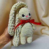 В'язана іграшка Зайчик Вухань, іграшка ручної роботи, подарунок ручної роботи, хендмейд