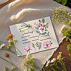 Набір силіконових штампів для скрапбукінгу Квіти і написи CHT182, фото 3