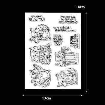 Набір силіконових штампів для скрапбукінгу Єноти CHT183