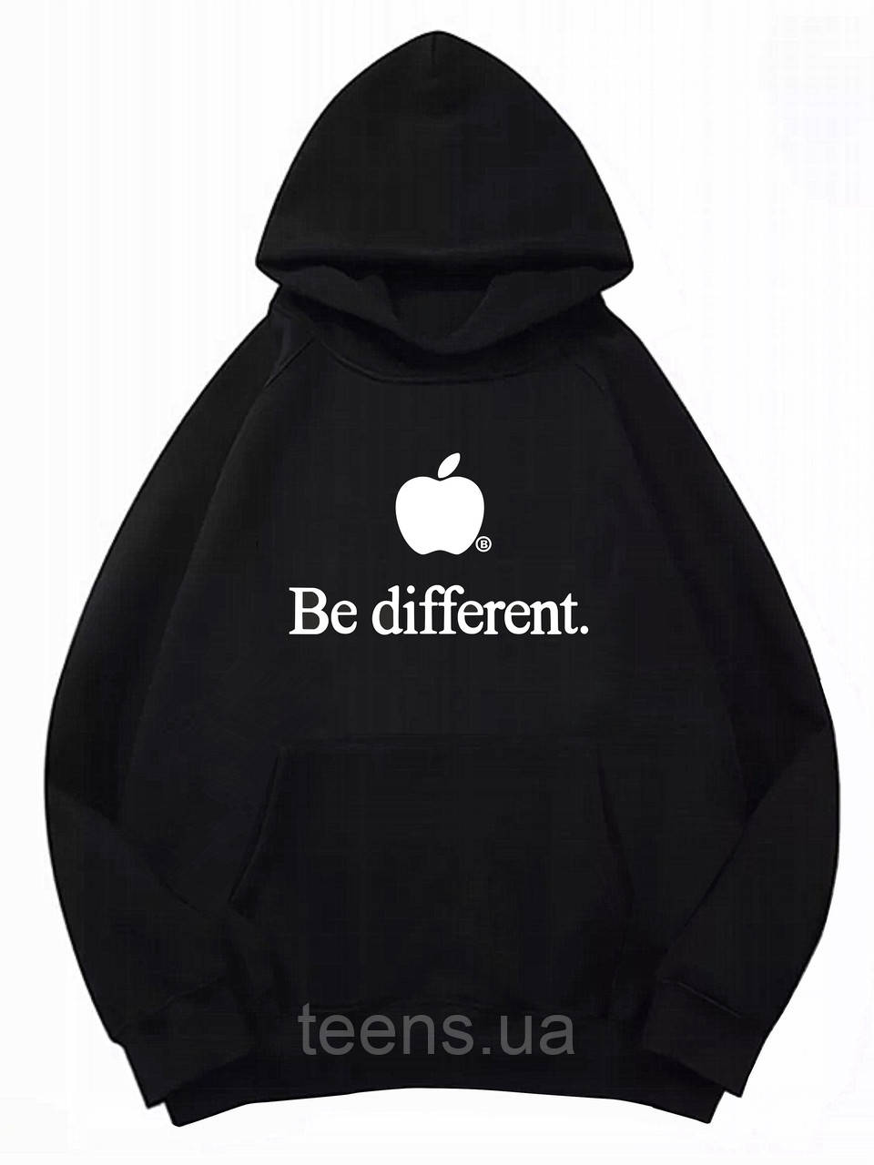 Худі чоловіче | жіноче чорне - толстовка Balenciaga be different - S(46) M(48) L(50) XL(52) XXL(54) |, фото 1