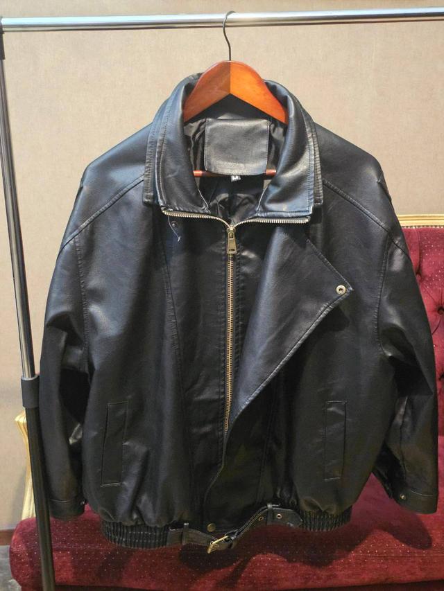 куртка косуха черная из эко-кожи