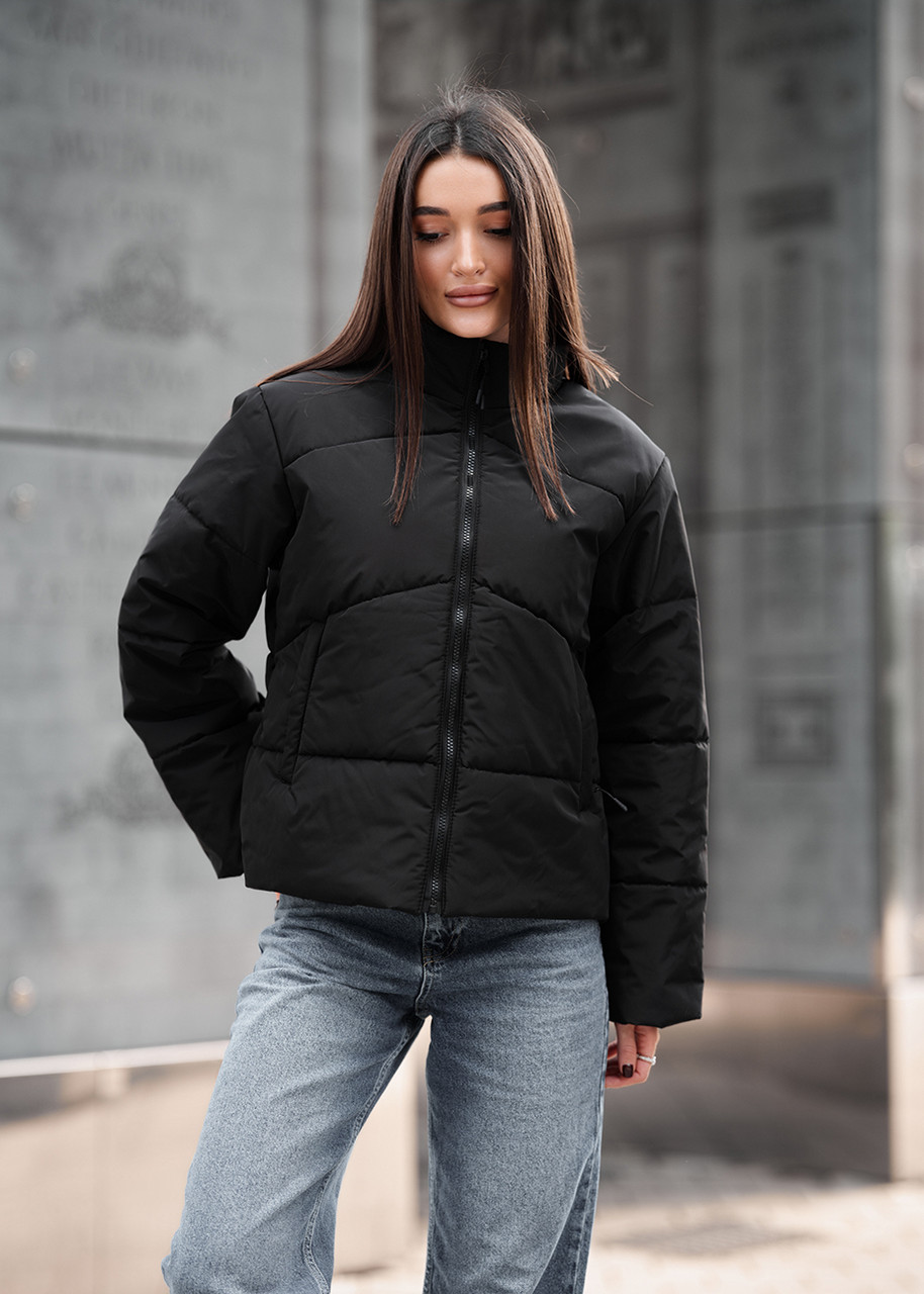 Куртка Жіноча Стаф Хало Чорна Демісезонна Утеплена Staff Xalo Black Shopingo - фото 1 - id-p2742511007