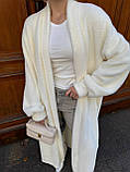 Жіночий подовжений осінній кардиган, фото 6