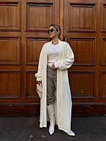 Жіночий подовжений осінній кардиган