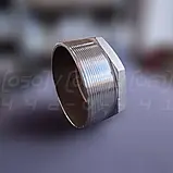 Заглушка восьмигранна нержавіюча DN100 (4") зовнішня різьба BSPP, н/ж сталь AISI304, Class 150, EN 10241, фото 8