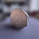 Заглушка восьмигранна нержавіюча DN100 (4") зовнішня різьба BSPP, н/ж сталь AISI304, Class 150, EN 10241, фото 2