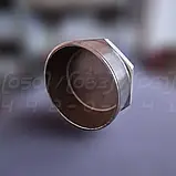 Заглушка восьмигранна нержавіюча DN100 (4") зовнішня різьба BSPP, н/ж сталь AISI304, Class 150, EN 10241, фото 7