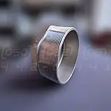 Заглушка восьмигранна нержавіюча DN100 (4") зовнішня різьба BSPP, н/ж сталь AISI304, Class 150, EN 10241, фото 5
