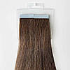 Натуральне Слов'янське Волосся на Стрічках 40 см 100 грам, Холодний Шоколад №4В, фото 5