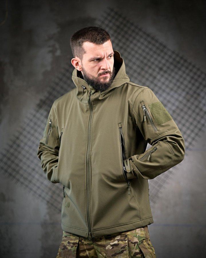 Польова куртка LINKOLN олива з подвійною блискавкою та манжетами ПП7948 ТМ, фото 1