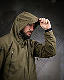 Польова куртка LINKOLN олива з подвійною блискавкою та манжетами ПП7948 ТМ, фото 5